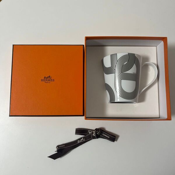 新品未使用 HERMES エルメス Rallye24 ラリー 24 マグカップ ホワイト 箱付