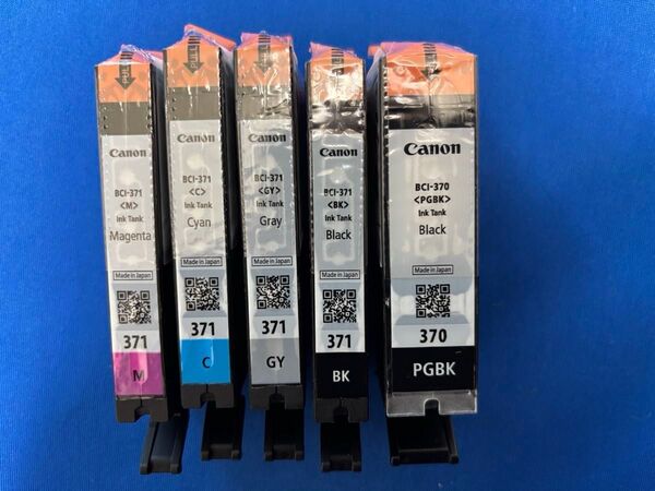 Canon 純正インク BCI-371 BCI-370 5色セット 未使用