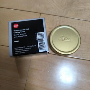 leica ライカ 純正品 Q1 Q2 Q3 用 レンズキャップ ブラス E49 真鍮 ブラス 19661