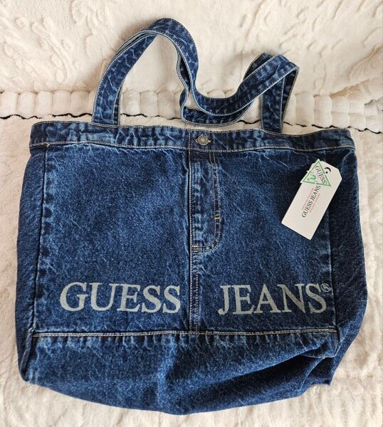 GUESS JEANS デニムトートバッグ denim tote bag ゲス