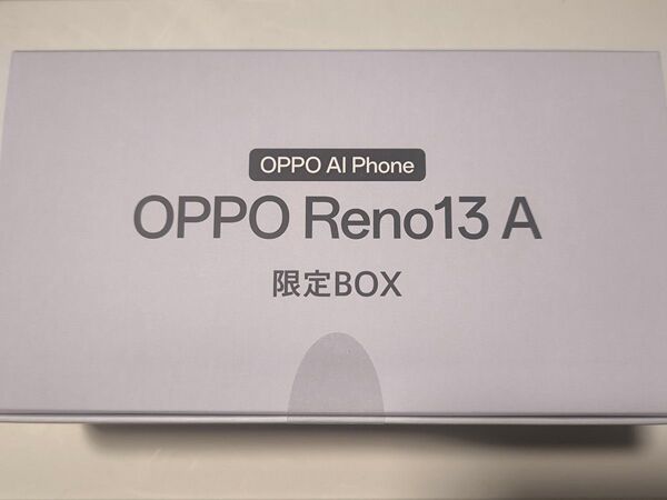 OPPO Reno13 A限定BOX ルミナスネイビー CPH2699ETEK1 SIMフリー 新品未使用