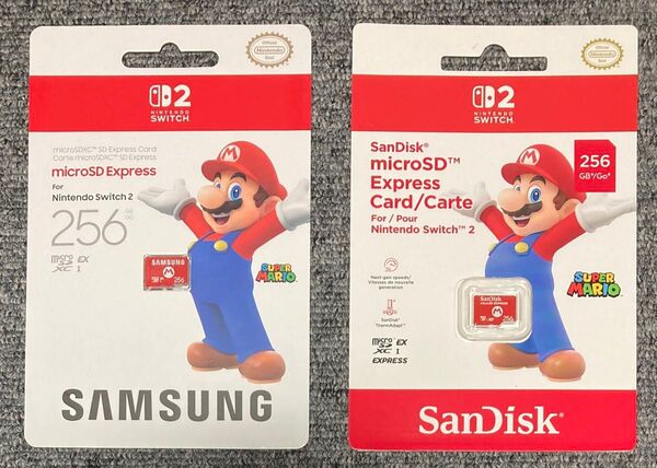 microSD Express Card for Nintendo Switch2 SanDisk SAMSUNG 2枚セット
