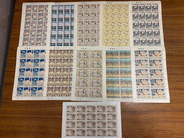 切手 未使用 10400円 額面割れ コレクション 相撲 記念切手 切手シート