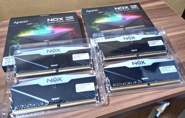 メモリ DDR4-3200 Apacer NOX RGB ゲーミング 8GB×2/16GB 2個 計32GB ジャンク扱い