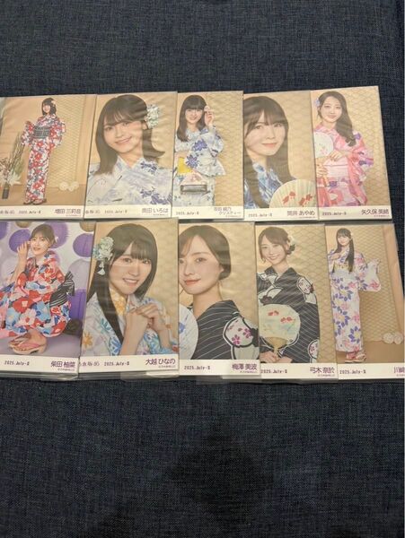 乃木坂46 真夏の全国ツアー2025 浴衣 未開封パック 生写真 10パック