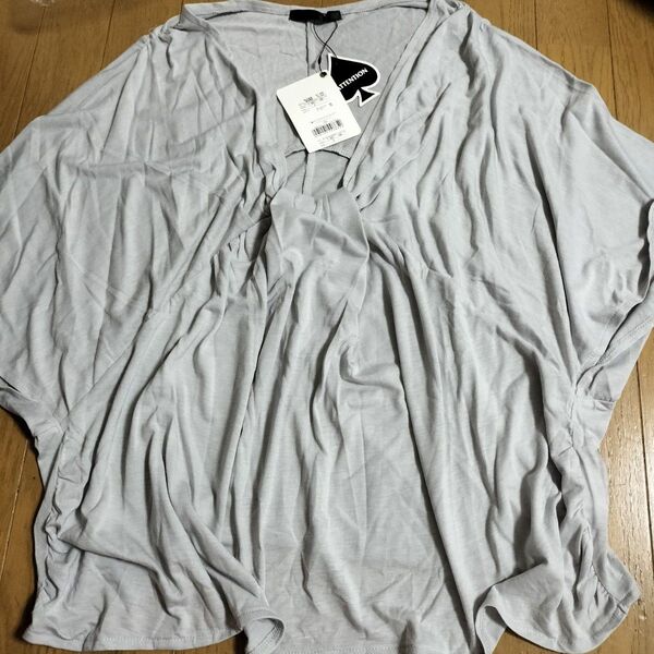 新品 moussy 変形ドルマンカットソー 半袖 ブラウス マウジー