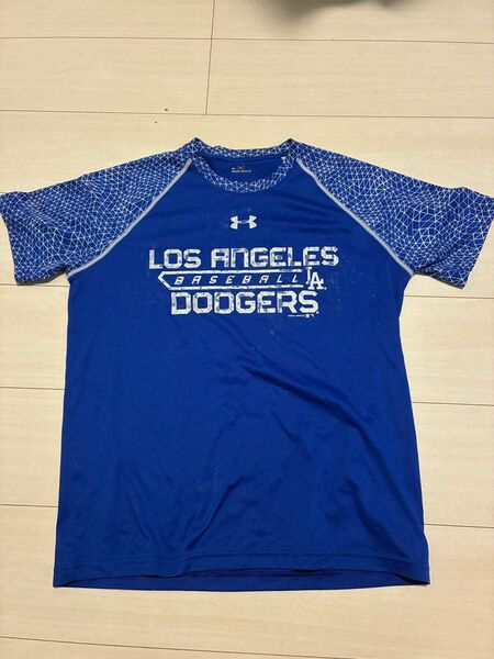 アンダーアーマー ドジャース Tシャツ ブルー 半袖 ブルー メンズ スポーツ スポーツ着 青 XS