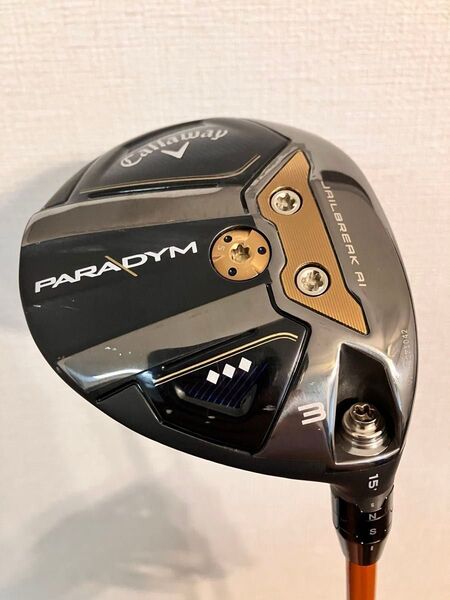 キャロウェイ名器初代パラダイムトリプルダイヤモンド 3w 15度 Tour AD DI 7X 2020年モデル 人気のXフレックス