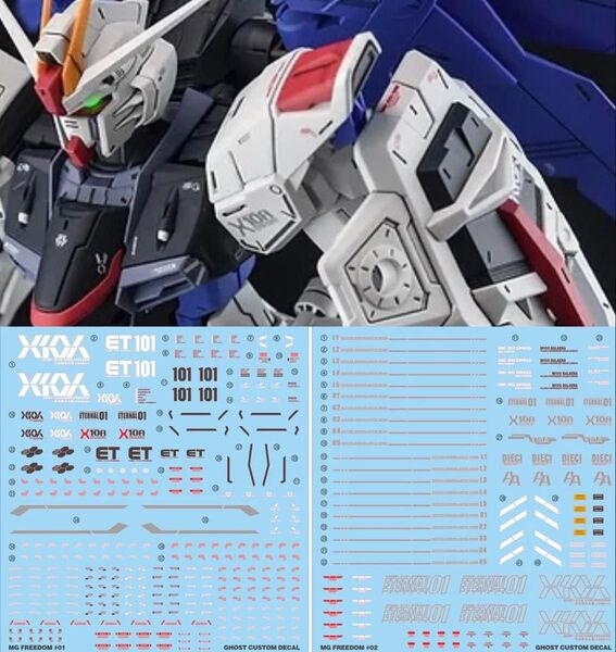 MG 1/100 フリーダムガンダムVer.2.0用水転写式デカール 他社製 ガンダム ガンプラ プラモデル