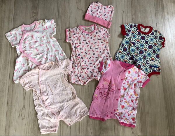 子供服 ベビー服 ロンパース カバーオール まとめ売り 5枚セット size60 ベビー