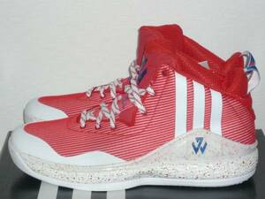 2**** prompt decision! new goods adidas/ Adidas J WALL/ John wall red / white US10.5 basketball shoes 