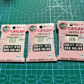 ORGAN 職業用ミシン針 DB×1 #16 #11 3個セット