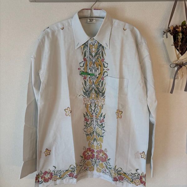 ALOHA メンズ長袖シャツ size M