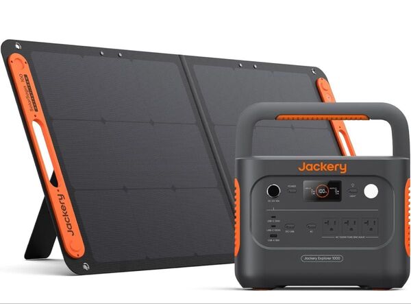 新品未開封 Jackery Explorer 1000 ポータブル電源 ソーラーパネル付き