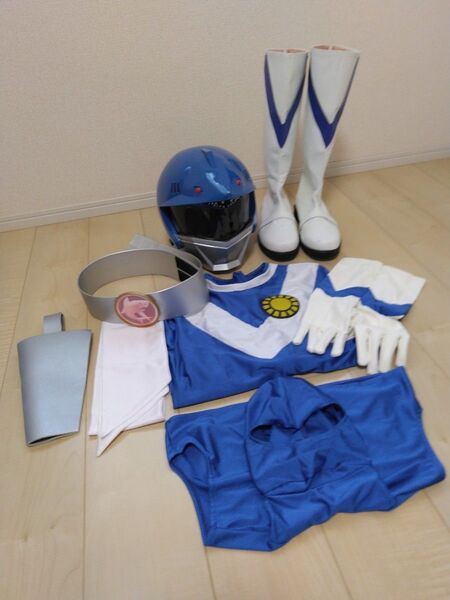 1/1特撮ヒーロー太陽戦隊サンバルカン 【バルシャーク】レプリカ コスプレ衣装