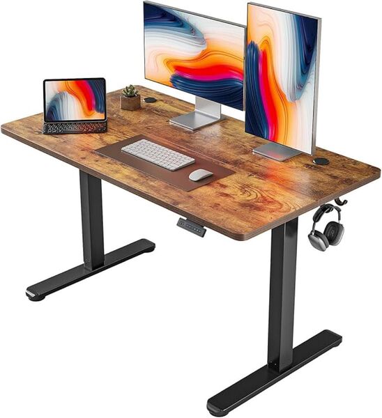 FEZIBO 電動 昇降デスク スタンディングデスク 幅120cm 奥行60cm 高さ72-118cm