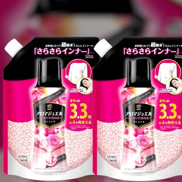 レノアアロマジュエル アンティークローズ&フローラルの香り1410 ml x 2