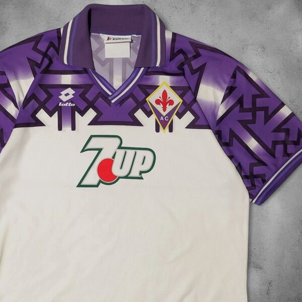 正規品★92-93★フィオレンティーナ★lotto★サッカーユニフォーム★90s★ACF Fiorentina★VINTAGE★L