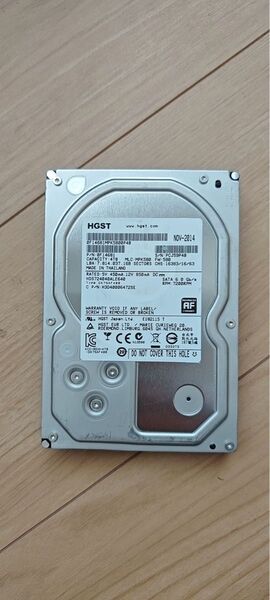 HDD 4Tx2 = 8TB ハードディスク hgst