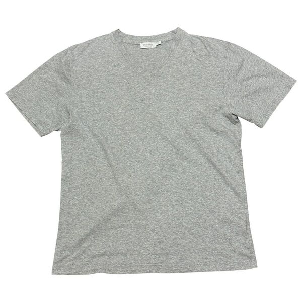 SUNSPEL サンスペル VネックコットンTシャツ 半袖 グレー メンズ サイズL イギリス製
