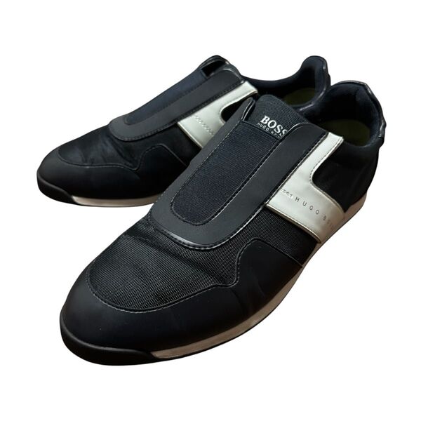 HUGO BOSS ヒューゴボス Maze Memory Foam Trainers Loafers Shoes ネイビー 41