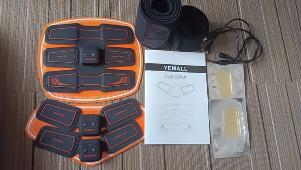 EMS 腹筋 YEMALL 筋トレ フィットネス エクササイズ 磁気ネックレス付き