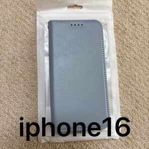 ハナロショップ iphone16 ケース 手帳型 おしゃれ シンプル くすみブルー ヒヤシンスブルー