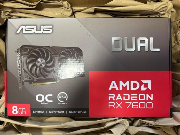ASUS DUAL-RX7600-O8G-EVO RADEON RX7600 グラフィックボード 新品未開封