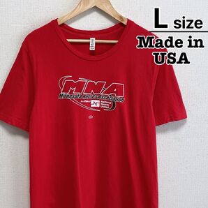 USA製 Tシャツ L レッド 赤 プリント BELLA CANVAS 古着