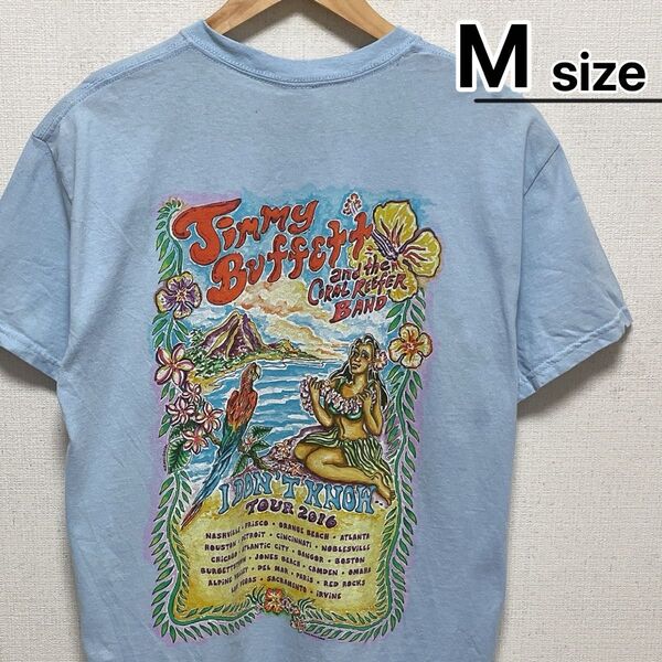 Jimmy Buffett Tシャツ M ライトブルー 水色 ハワイ USA古着