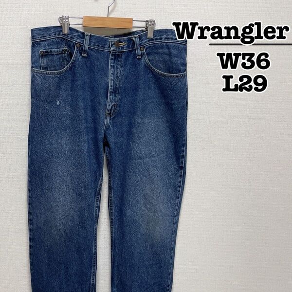 Wrangler レギュラーフィット ジーンズ ブルー W36L29 メキシコ製