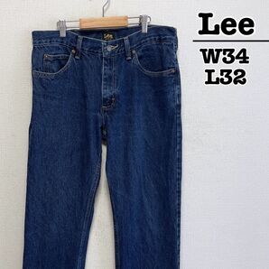 Lee レギュラーフィット デニムパンツ ブルー 青 W34 L32 メキシコ製