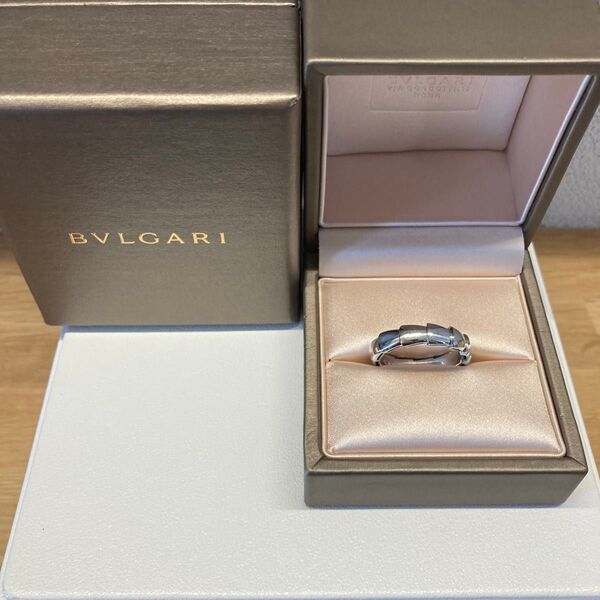BVLGARI ブルガリ Au750 k18 WG セルペンティ ヴァイパー ラージ リング #58 8.1g