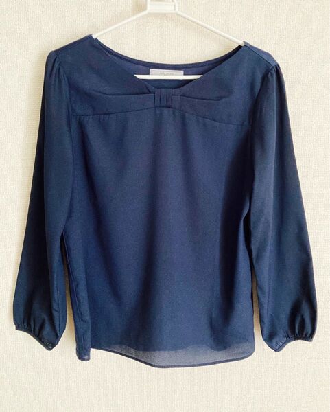 LES MUES ブラウス ネイビー