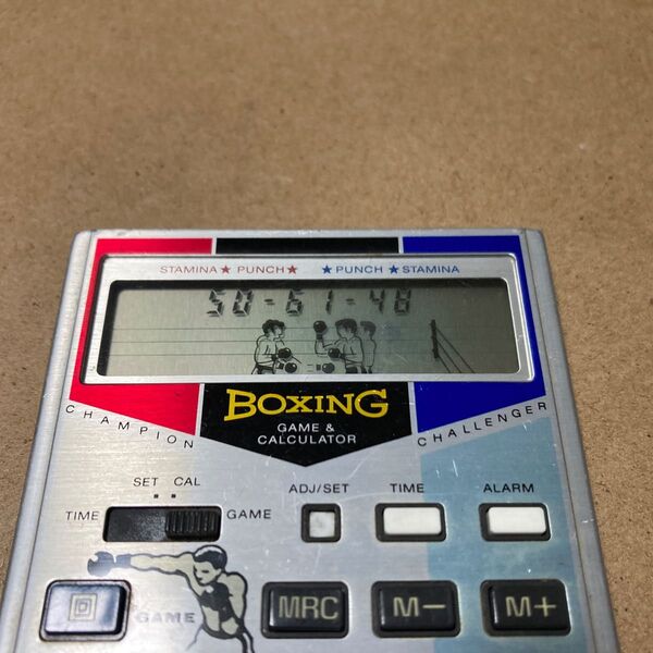 希少な動作品 カシオ BG-15T 電池新品(ゲーム電卓 ボクシングゲーム CASIO 昭和レトロ BOXING GAME