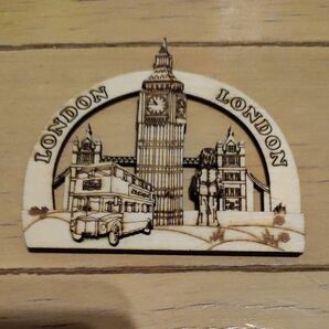 木製 ロンドンモチーフ 記念品 レーザーカット インテリア
