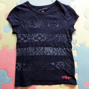 【新品即決！】とってもおしゃれなトミーヒルフィガー女の子用半袖Tシャツ6-7(110～120cm)