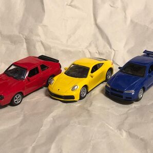 WELLY ミニカー 3個セット アウディ ポルシェ 日産
