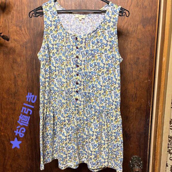 ☆GLOBAL WORK ノースリーブワンピース 小花柄 M☆お値引き