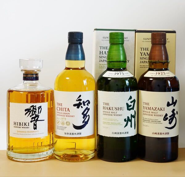 サントリーウイスキー4本セット 山崎 白州 響 知多