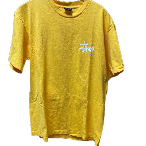 STUSSY ステューシー Tシャツ イエロー L 古着
