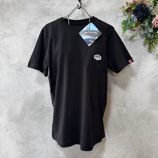 OUTDOOR アウトドア 半袖Tシャツ ワンポイント ポケット付
