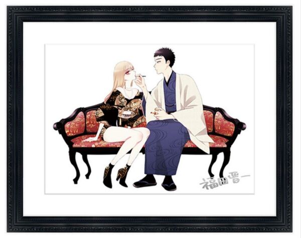 【新品】着せ恋展 福田晋一直筆サイン入り 複製原画 海夢&新菜