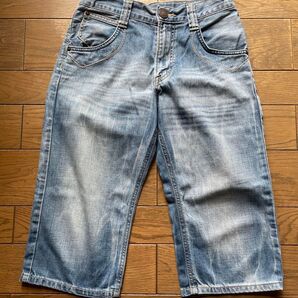 EDWIN エドウィン503 デニム ハーフパンツ 160 ウエストアジャスター付き