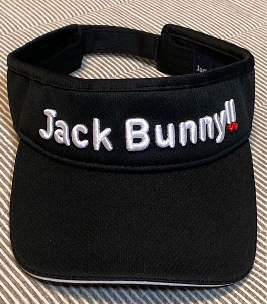 Jack Bunny ジャックバニー サンバイザー ゴルフ ユニセックス ブラック