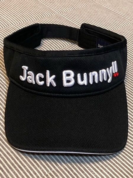Jack Bunny ジャックバニー サンバイザーバイザー ゴルフ ユニセックス ブラック