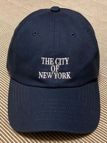 NYC × GOOD ROCK SPEED logo cap キャップ レディース ネイビー