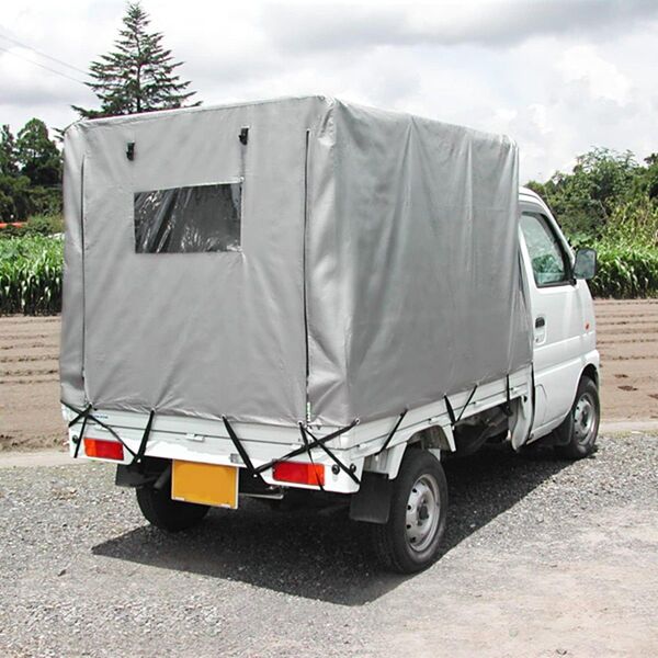 Galileo 軽トラック幌 軽トラ幌 軽トラック荷台幌 幌シートのみ 交換用 192x137x120cm PE素材 巻き上げ