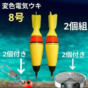 電池の差換えで色が変わる変色電気ウキ 遠投カゴ釣り サーフ磯釣り 遠投ウキ 電気ウキ 遠投サビキ ウキトップ