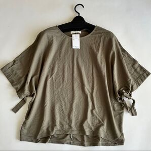新品♪ サマンサモスモスブルー ドルマンスリーブプルオーバー カーキ